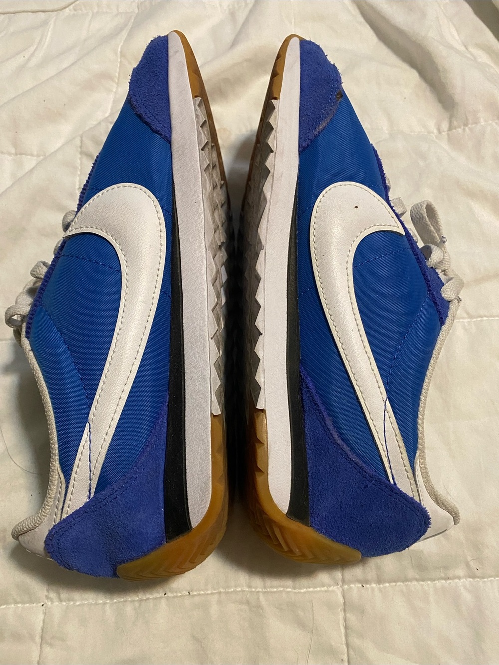 Nike Cortez Royal Blue and White Low-Top Sneakers - Picture 5 of 6